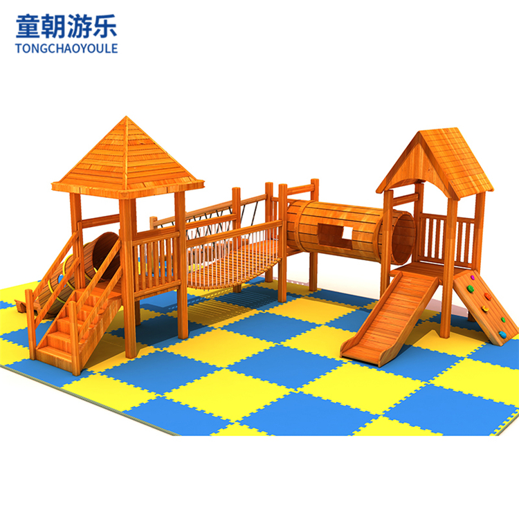天津幼儿园户外大型木质滑梯