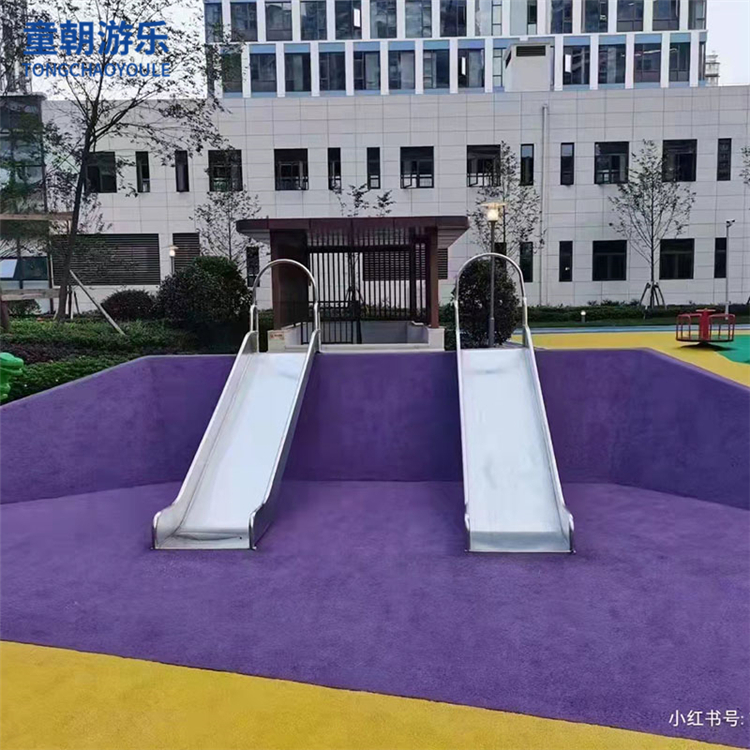 上海户外大型不锈钢滑梯