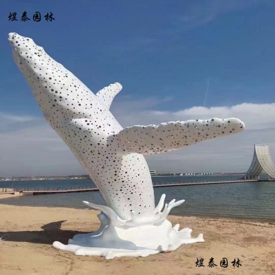 臺州不銹鋼鯨魚雕塑