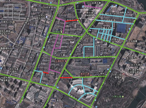 潍坊市中心城区道路微循环项目