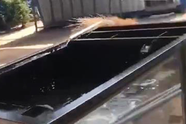 玻璃钢养鱼池试水视频