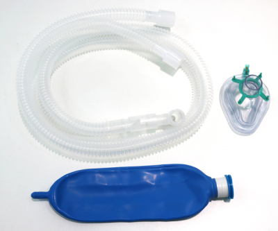 麻醉呼吸機管路(帶儲氣囊 面罩)