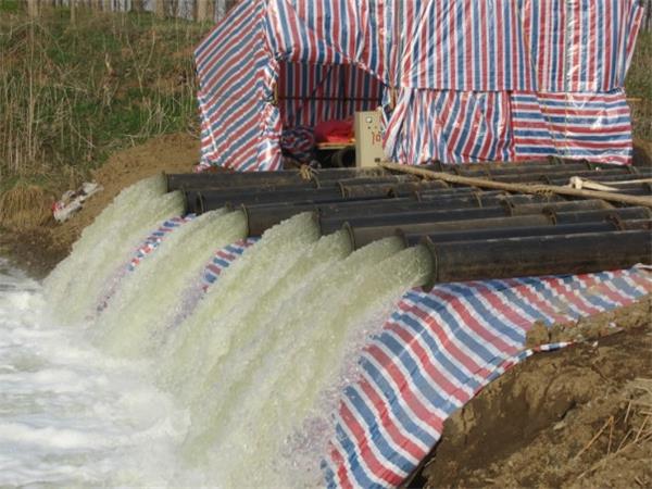 徐州潛水電泵用于常州市金壇水利局應急抗旱服務