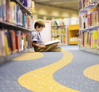 LG品牌舒可麗系列PVC地板圖書館專用塑膠地板