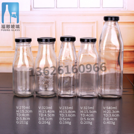 安徽500ml 方形玻璃饮料瓶