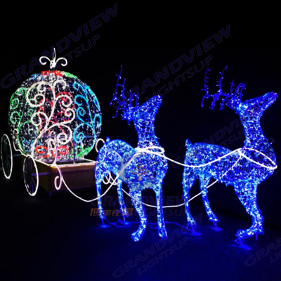 北京GV-LED3D馴鹿＆ 雪橇-2202