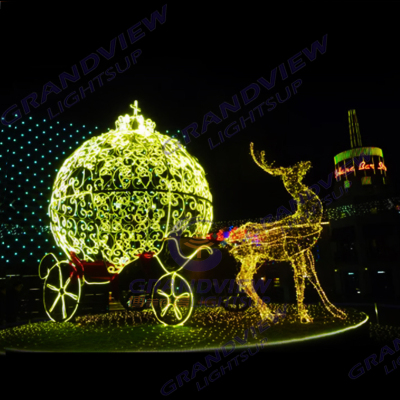 北京GV-LED3D馴鹿＆ 雪橇-2203