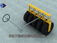 三維動畫制作輪胎壓路機的轉向系統合作案例天津交通學院