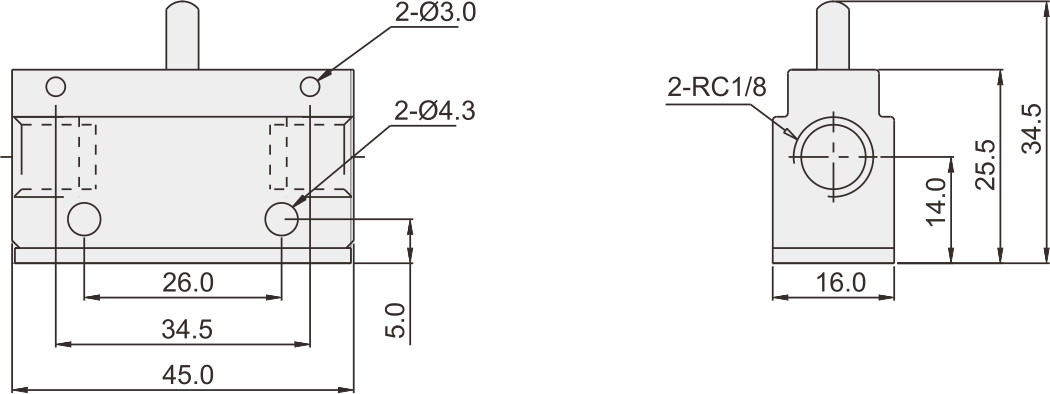 VM320-01本體外形尺寸圖
