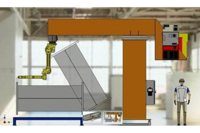 建筑梁机器人焊接和切割系统