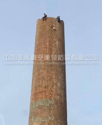 天津砖烟囱拆除工程