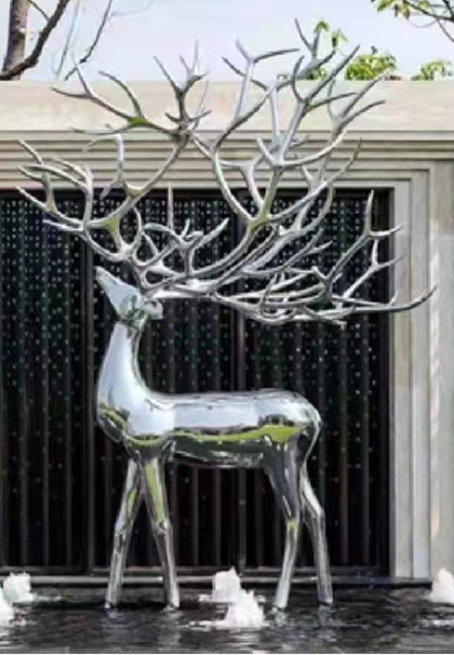 东莞园林景观雕塑--野鹿