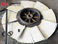 九江選粉機耐磨處理採用耐磨陶瓷