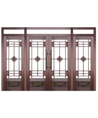 黑龙江玻璃铜门系列