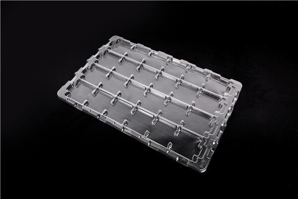 Plastic box for injection molding parts