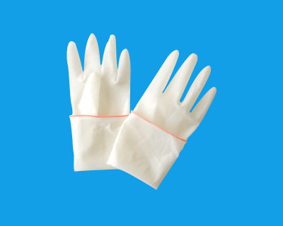 Disposable medical rubber inspection gloves