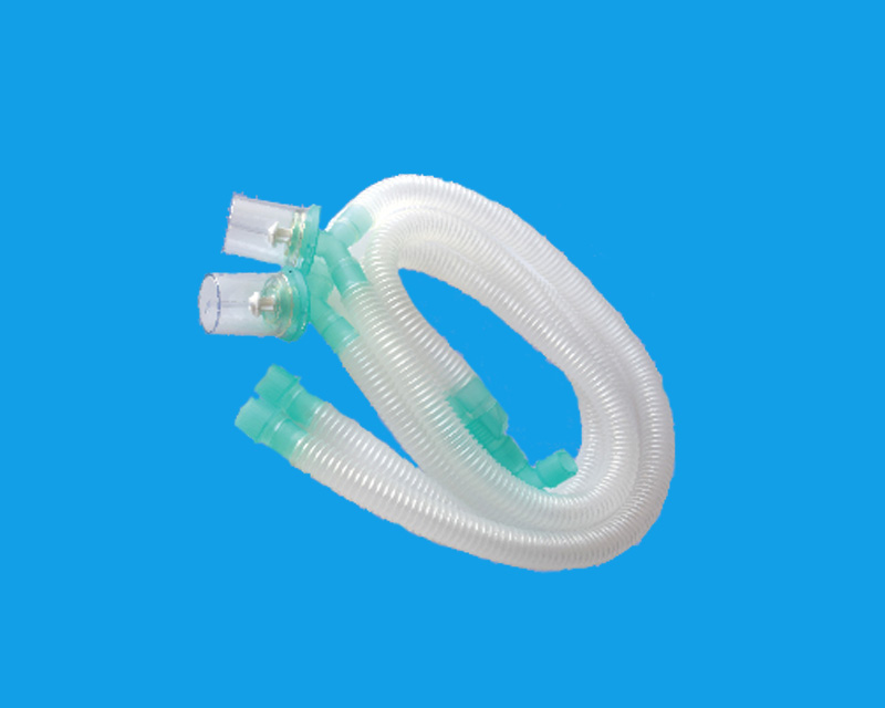 Disposable anesthesia breathing line