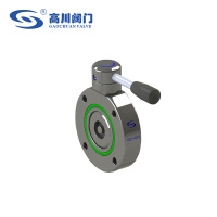 Manual high vacuum butterfly valve
