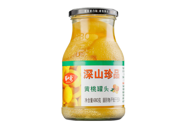 680g canned yellow peach