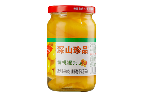 280g canned yellow peach