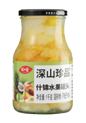 1000g canned mixed fruit (with Pineapple)