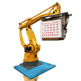码垛机器人应用于木箱包装生产线