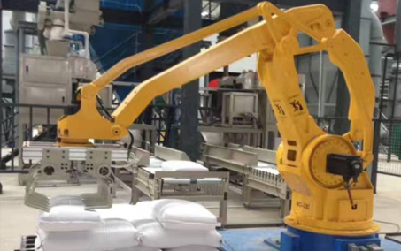 碳酸钙包装生产线码垛机器人