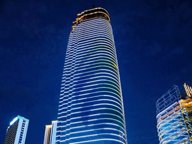 Sichuan Yibin Sanjiangkou CBD super high-rise night view lighting project