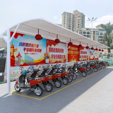 上海膜结构单车棚项目