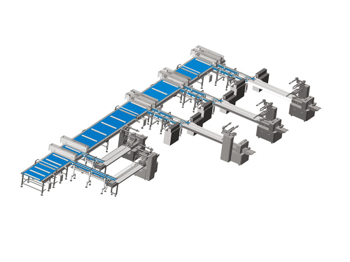 Automatic wafer counting line (L type)