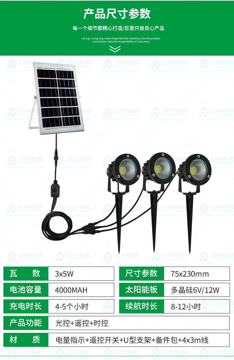 上海太陽能一拖三插地燈43