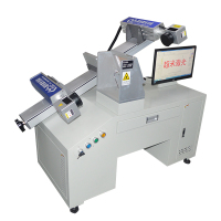Double head fiber laser marking machine
