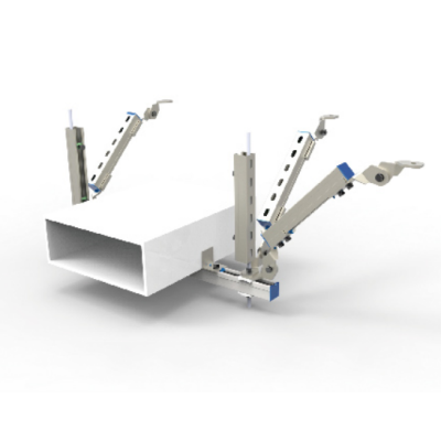 Cable tray bidirectional support (lateral + longitudinal)