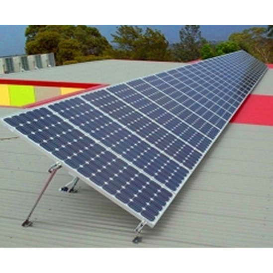 Flat roof solar adjustable angle bracket system