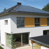 Glazed tile inclined roof photovoltaic support system