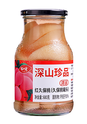 680g赤久保桃の缶詰