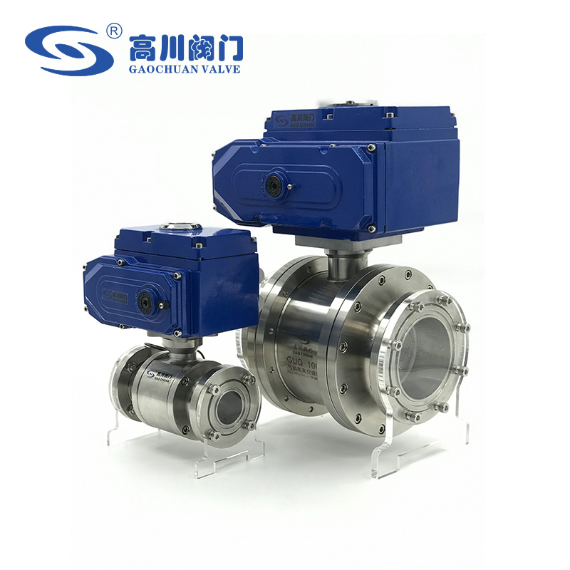 Electric high vacuum butterfly valve