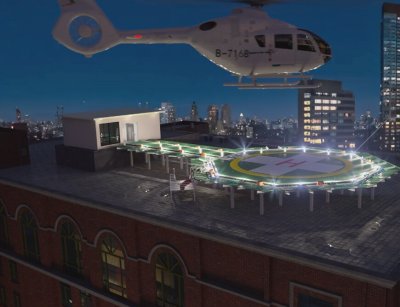 直升機停機坪三維動畫設計
