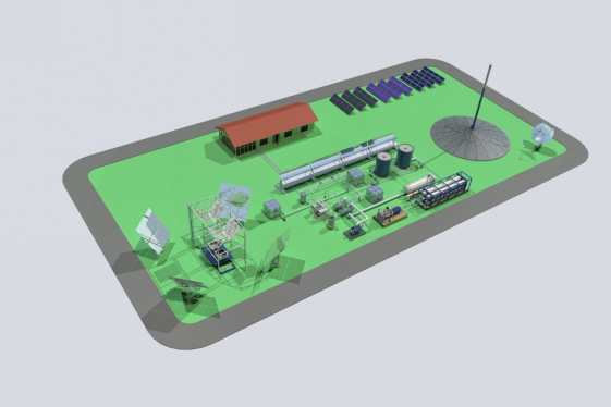 槽式太陽能綜合利用系統