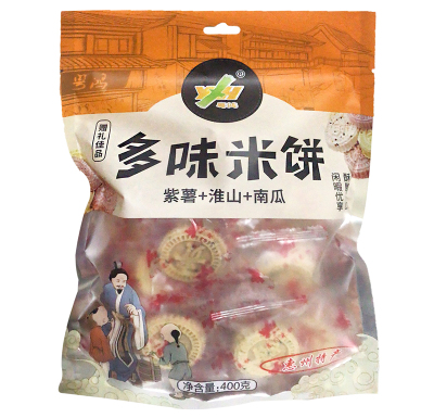 南通粵鴻龍門特產多味米餅400克（袋裝）