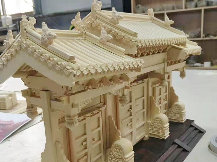 天津古建筑木模型