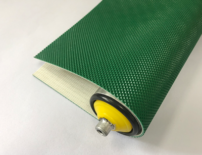 2mm绿色PVC单面钻石纹输送带