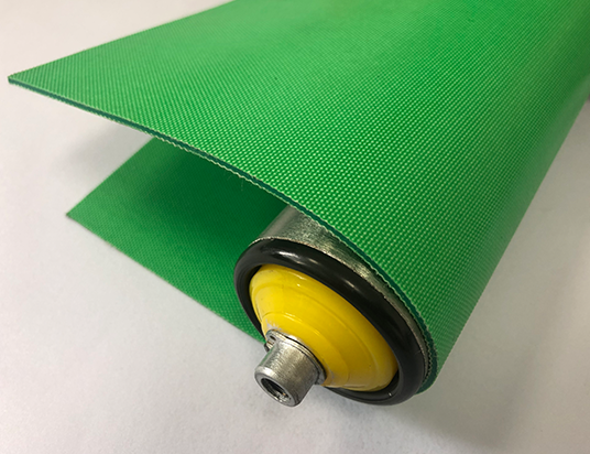 2mm绿色PVC双面布纹输送带