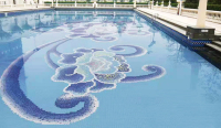 Pool puzzle mosaic