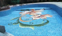 Pool puzzle mosaic