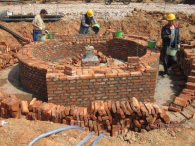 新疆60m砖烟囱新建