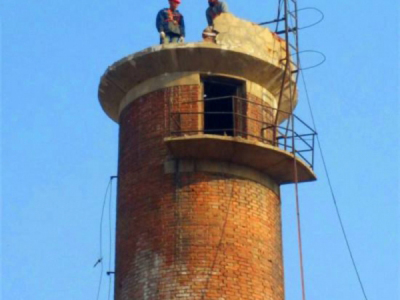 新疆人工拆除砖烟囱