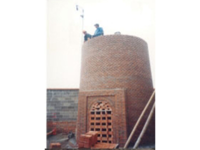 安徽50m砖烟囱新建