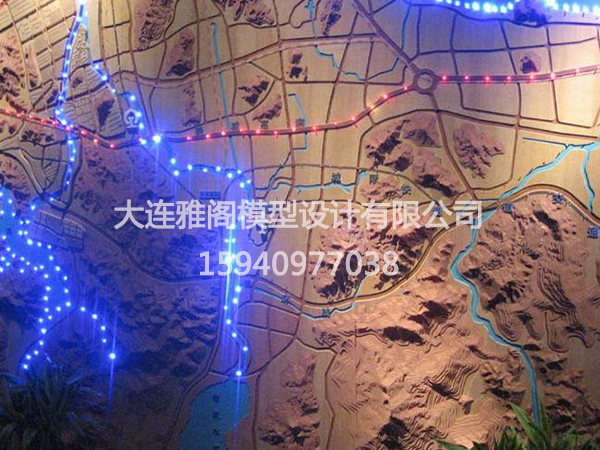上海区位壁挂沙盘模型
