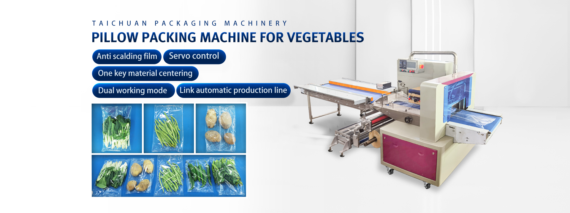 Vegetable packing machine